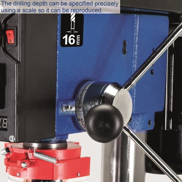 Scheppach DP18VARİO Dijital Sütunlu Matkap - Resim 3
