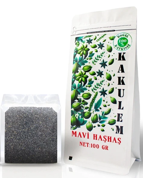 KAKULEM SERTİFİKALI Afyon Yöresine Ait Mavi Haşhaş 100 GR ürün görseli 1