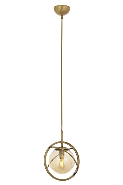 AVONNI AV-60291-1E Eskitme Kaplama Avize E14 Metal Cam 22cm ürün görseli 1