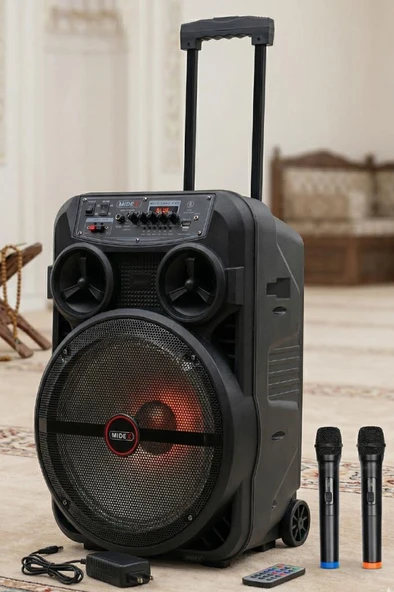 Midex 280 Watt Kablosuz Şarjlı Mikrofonlu Mevlüt Anfisi Hoparlör MXR-280 (Bluetoth Usb Echo 12 İnç) ürün görseli 1