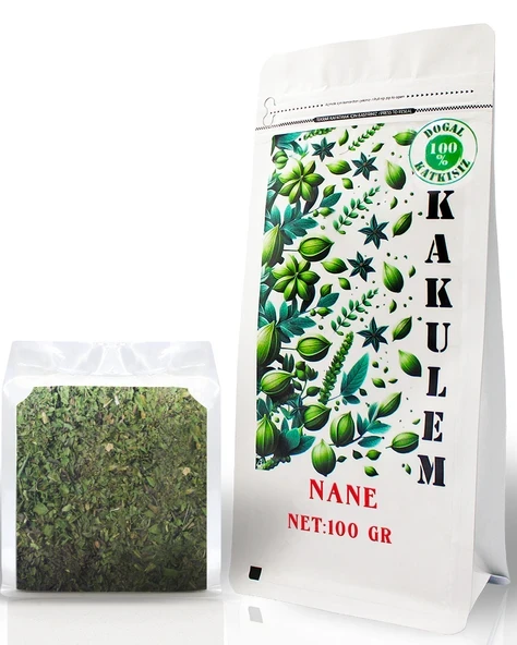 KAKUELM SERTİFİKALI Gaziantep Nizip Usulü Kurutulmuş Nane 100 GR ürün görseli 1
