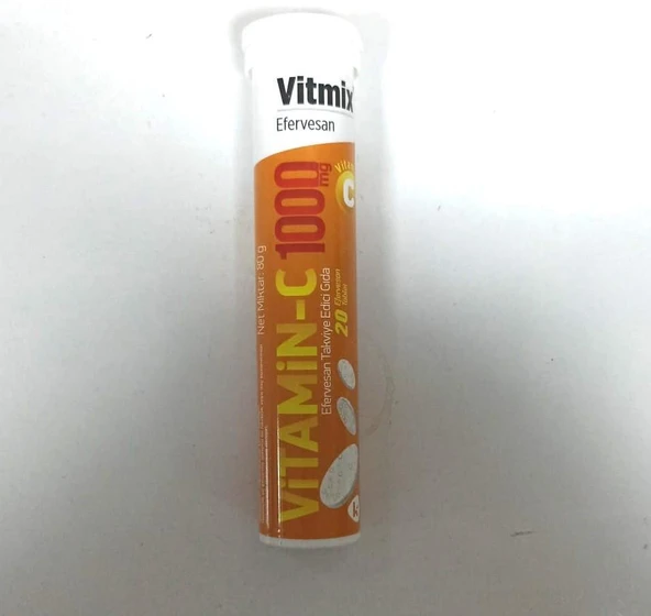 Vitmix Vitamin-C 1000 mg 20 Efervesan Tablet ürün görseli 1