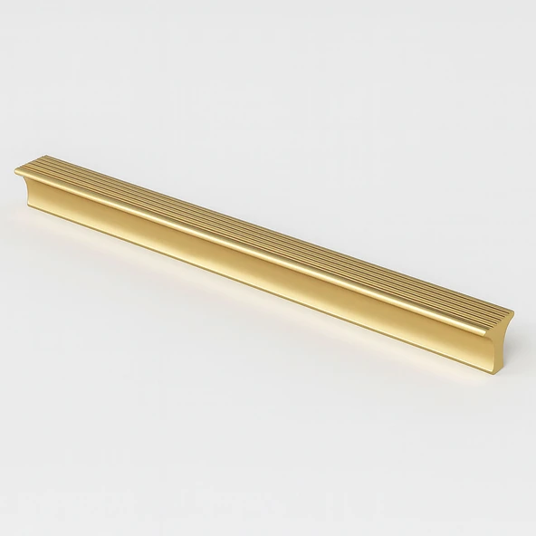 Foça Gold Metal 512 mm Uzun Mobilya Kolu Çekmece Dolap Kulpları Mutfak Dolabı Kapak Kulbu Lüks Altın ürün görseli 1