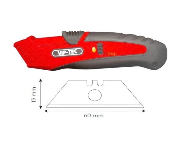 VIPTEC VT875142 Profesyonel 3 Kademeli Güvenlikli Maket Bıçağı ürün görseli 1