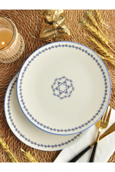 Sipahi Itır 2 li Porselen Pasta Tabağı 19 cm ürün görseli 1