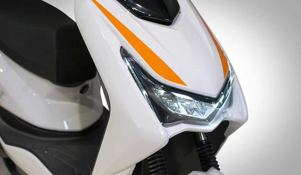 Skyjet Ecolıne Elektrikli Moped Beyaz - Resim 2