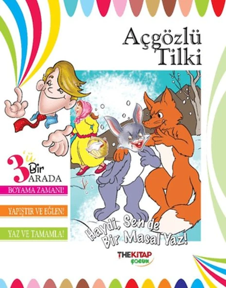 Açgözlü Tilki (Üçü Bir Arada Etkinlik Kitabı) ürün görseli 1