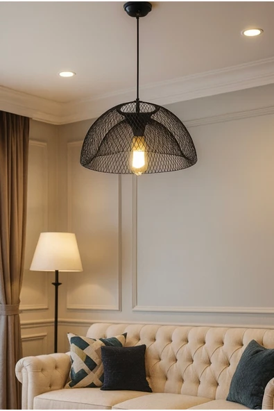 Fico Home Luxury Modern Tasarım Sarkıt Avize Siyah Gövde Endüstriyel Sarkıt Avize ürün görseli 1