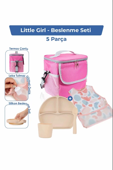 Babyjem Bebek Hediye Beslenme Seti Little Girl 5 Parça ürün görseli 1