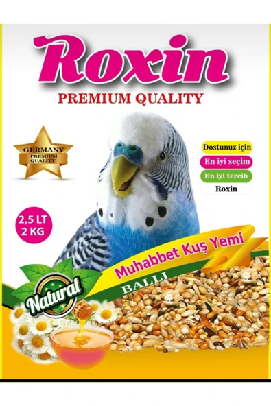 Roxin Premıum Ballı Muhabbet Kuş Yemi 2,5 Lt ürün görseli 1