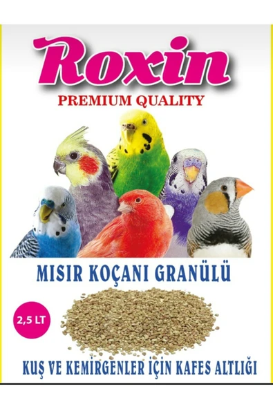 Roxin Premıum Mısır Koçanı Kuş Altlığı 2,5 Lt ürün görseli 1