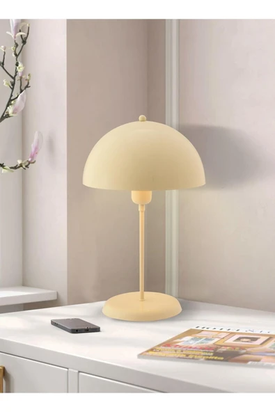 Fico Home Modern Abajur Monte Masa Lambası Metal Gövde E-27 Duy Şık Görsellik Katar ürün görseli 1