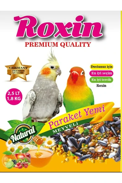 Roxin Premıum Meyveli Paraket Kuş Yemi 2,5 Lt ürün görseli 1