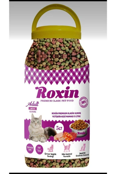 Roxin Premium Klasik Gurme Yetişkin Kedi Maması 5 Lt ürün görseli 1