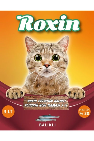 Roxin Premium Balıklı Yetişkin Kedi Maması 3 lt ürün görseli 1