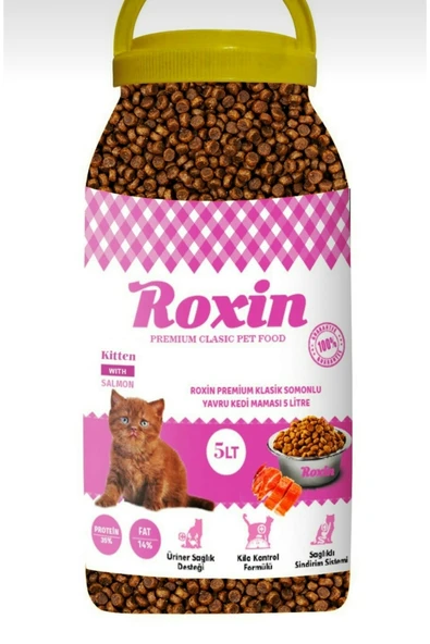 Roxin Premium Klasik Somonlu Yavru Kedi Maması 5 Lt ürün görseli 1