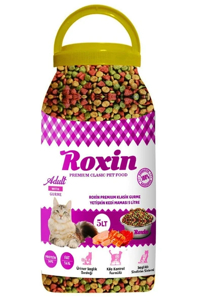 Roxin Premıum Klasik Gurme Yetişkin Kedi Maması 5 Lt ürün görseli 1