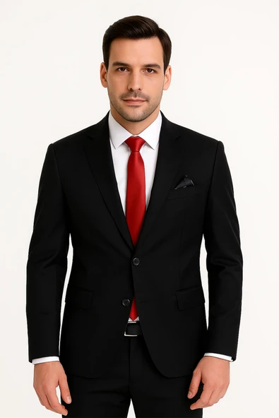 Erkek Takım Elbise Slim Fit ürün görseli 1