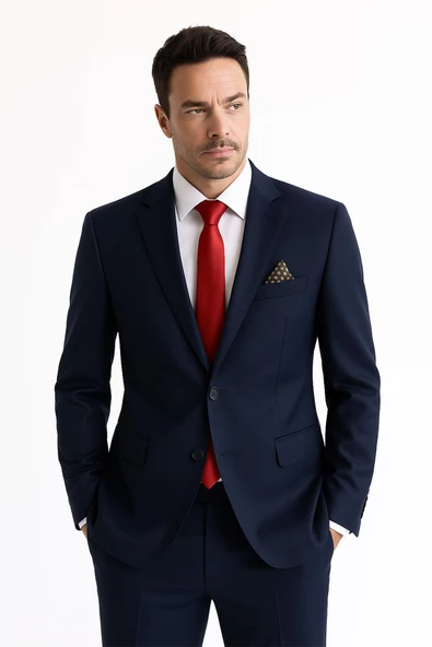 Erkek Takım Elbise Slim Fit - Resim 2