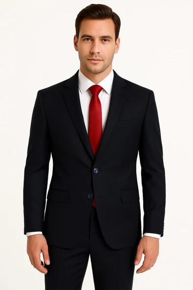 Erkek Takım Elbise Slim Fit ürün görseli 1