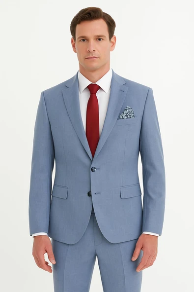 Erkek Takım Elbise Slim Fit - Resim 8