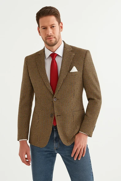 Erkek Tek Ceket Slim Fit - Resim 2