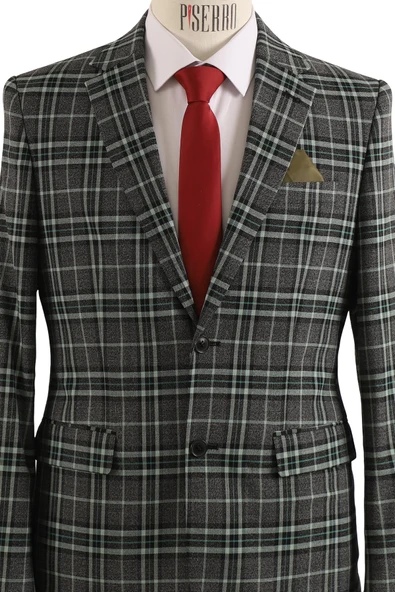 Erkek Tek Ceket Slim Fit - Resim 4