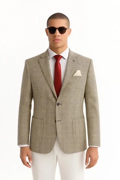 Erkek Tek Ceket Slim Fit - Resim 2