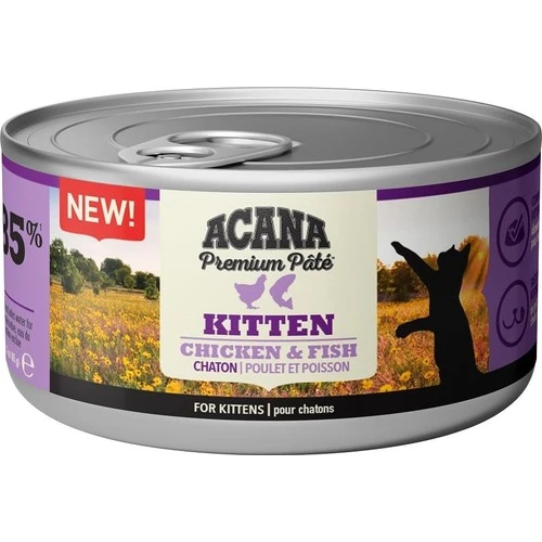 Acana Premium Tavuk Ve Balıklı Yavru Ezme Kedi Konservesi 85 gr ürün görseli 1