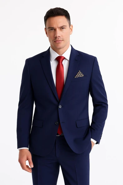Erkek Takım Elbise Slim Fit ürün görseli 1