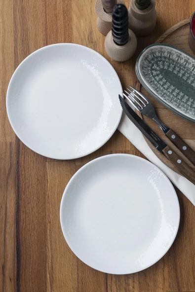 Pearl White Ikili Pasta Tabağı ürün görseli 1