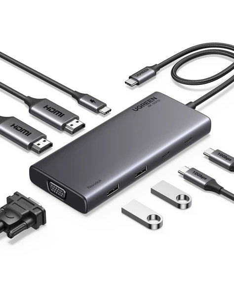 UGREEN 35588 8'i 1 Arada USB 3.0 100W PD Port Çoklayıcı Hub, 35588 ürün görseli 1