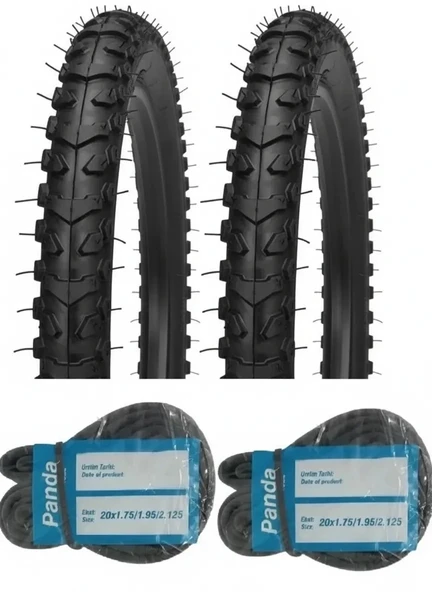 DIAMOND 16 Jant 16x1.95 Bisiklet Dış Lastiği MB7 (Vesper) X 2 Adet + Panda İç Lastik Seti ürün görseli 1