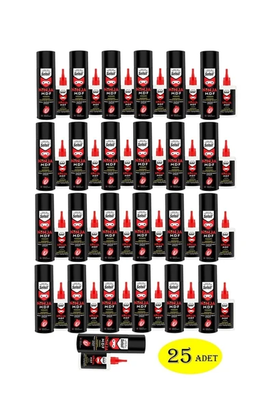 Selsil Ninja MDF Hızlı Yapıştırıcı 400ml.+100gr. (25Adet) ürün görseli 1