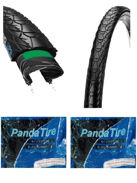 CST 27.5 Jant 27.5x1.75 Bisiklet Dış Lastiği Zırhlı C1698N X 2 Adet + Plus Panda İç Lastik Seti ürün görseli 1