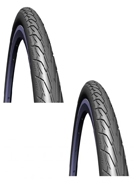 Rubena 24 Jant 24x1.90 3mm Zırhlı Reflektörlü Bisiklet Dış Lastiği Siyah V66 X 2 Adet ürün görseli 1