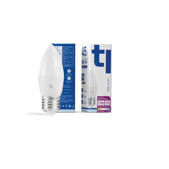 Tuled Redeem Plus C37S E27 Mum Ampul, Titreşimsiz, Göz Konforu, Tekli ürün görseli 1