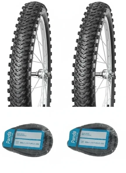 DIAMOND 26 Jant 26x1.95 Bisiklet Dış Lastiği B1435 X 2 Adet + Panda İç Lastik Seti ürün görseli 1