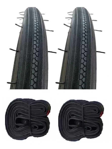 DIAMOND 27 Jant 27x1 1/4 (28/32-630) Bisiklet Dış Lastiği X 2 Adet + Leo İç Lastik Seti ürün görseli 1