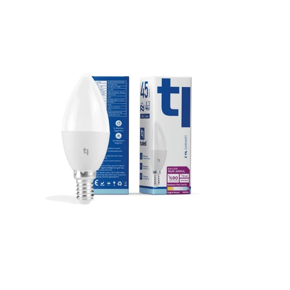 Tuled Redeem Plus C37S E14 Mum Ampul, Titreşimsiz, Göz Konforu, Tekli ürün görseli 1