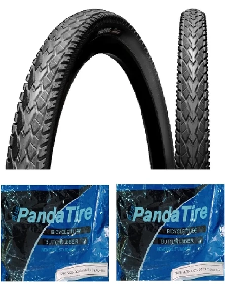 Chaoyang 28 Jant 700x40C Dış Lastiği 1,5 mm Mako Shark H-5113 X 2 Adet + Plus Panda İç Lastik Seti ürün görseli 1