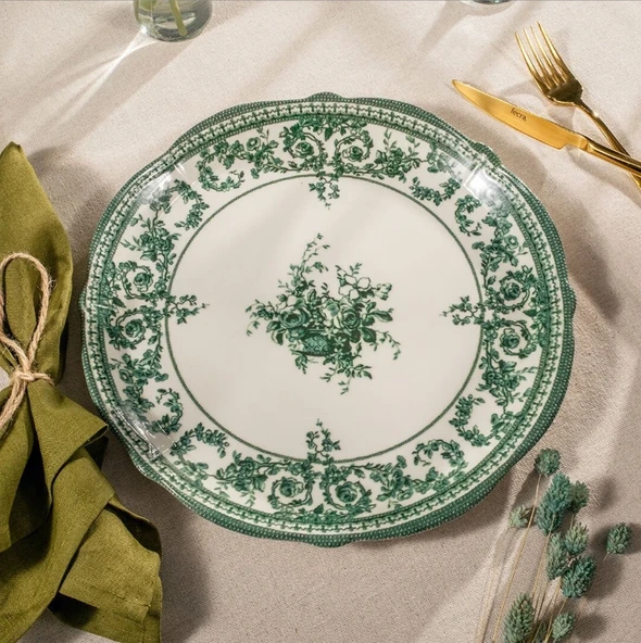 Fecra Majestic Green 8 Parça Sunum Seti - Resim 5