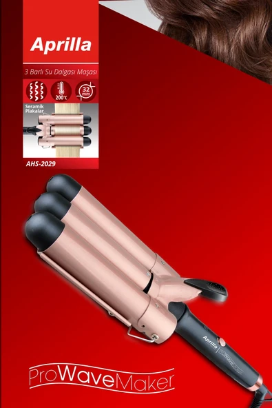 Aprilla AHS-2029 3'lü Su Dalgası (WAG) Maşası 32mm ürün görseli 1