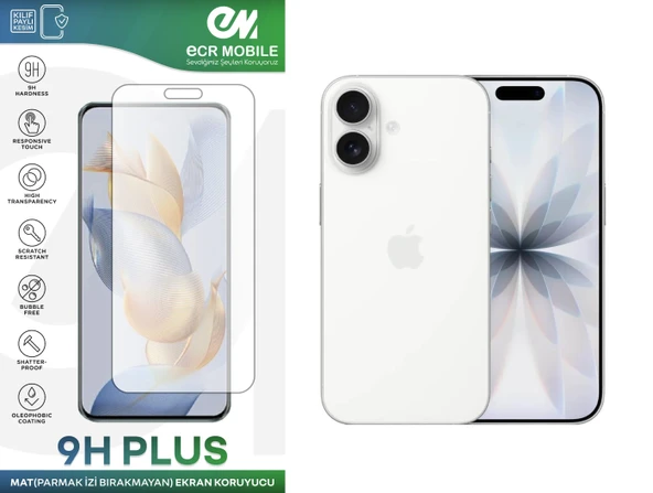 Iphone 17 ile Uyumlu Ekran Koruyucu MAT Parmak İzi Bırakmayan Esnek Nano Kırılmayan ürün görseli 1