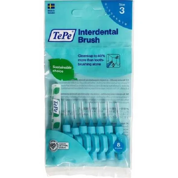 Tepe Interdental Brush Arayüz Fırçası Turuncu 0.6 mm 8 li ürün görseli 1