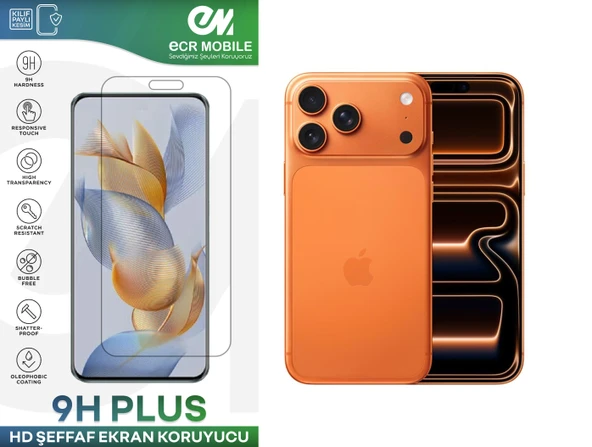 Iphone 17 Pro Max ile Uyumlu Ekran Koruyucu 9H Esnek Nano Cam Şeffaf ürün görseli 1