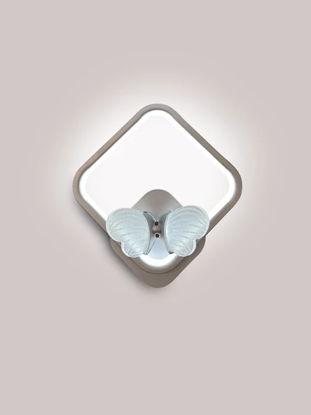 Kelebek Kare Modern İthal Led Aplik - Resim 3
