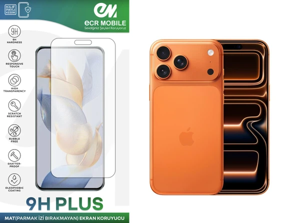 Iphone 17 Pro Max ile Uyumlu Ekran Koruyucu MAT Parmak İzi Bırakmayan Esnek Nano Kırılmayan ürün görseli 1
