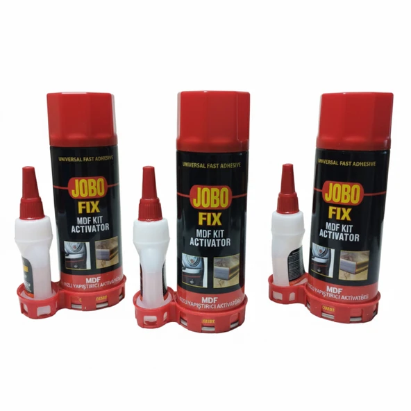 HIZLI YAPIŞTIRICI SPREYİ  JOBO FİX MDF 200 ML & GENEL AMAÇLI HIZLI YAPIŞTIRICI 35 GR ürün görseli 1