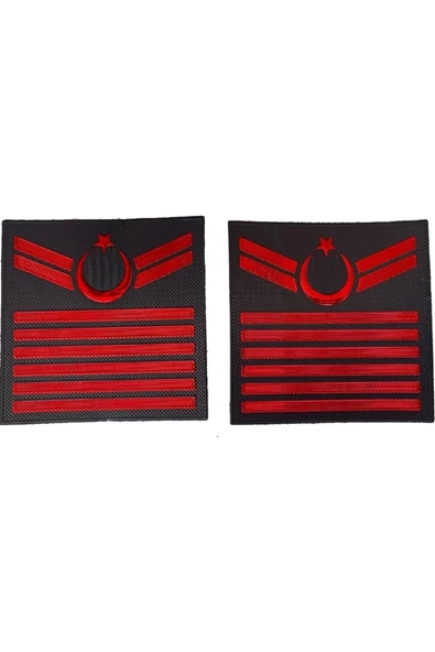 Jandarma Asayiş Uzman Çavuş 6 Kademeli 3D Plastik TPU Rütbesi, Bir Çift, Yeni Tip, Cırtlı ürün görseli 1